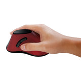 Souris sans fil LogiLink verticale pour droitier (Noir/Rouge)