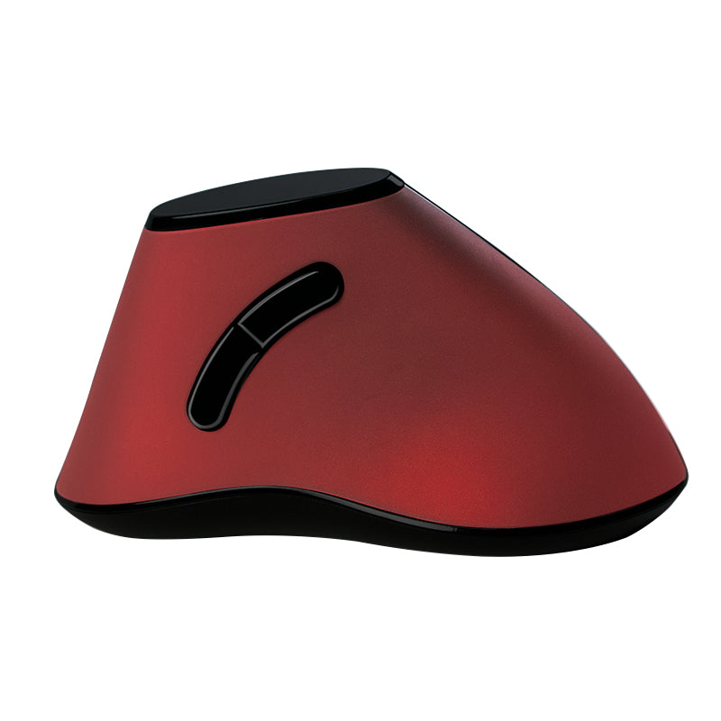 Souris sans fil LogiLink verticale pour droitier (Noir/Rouge)