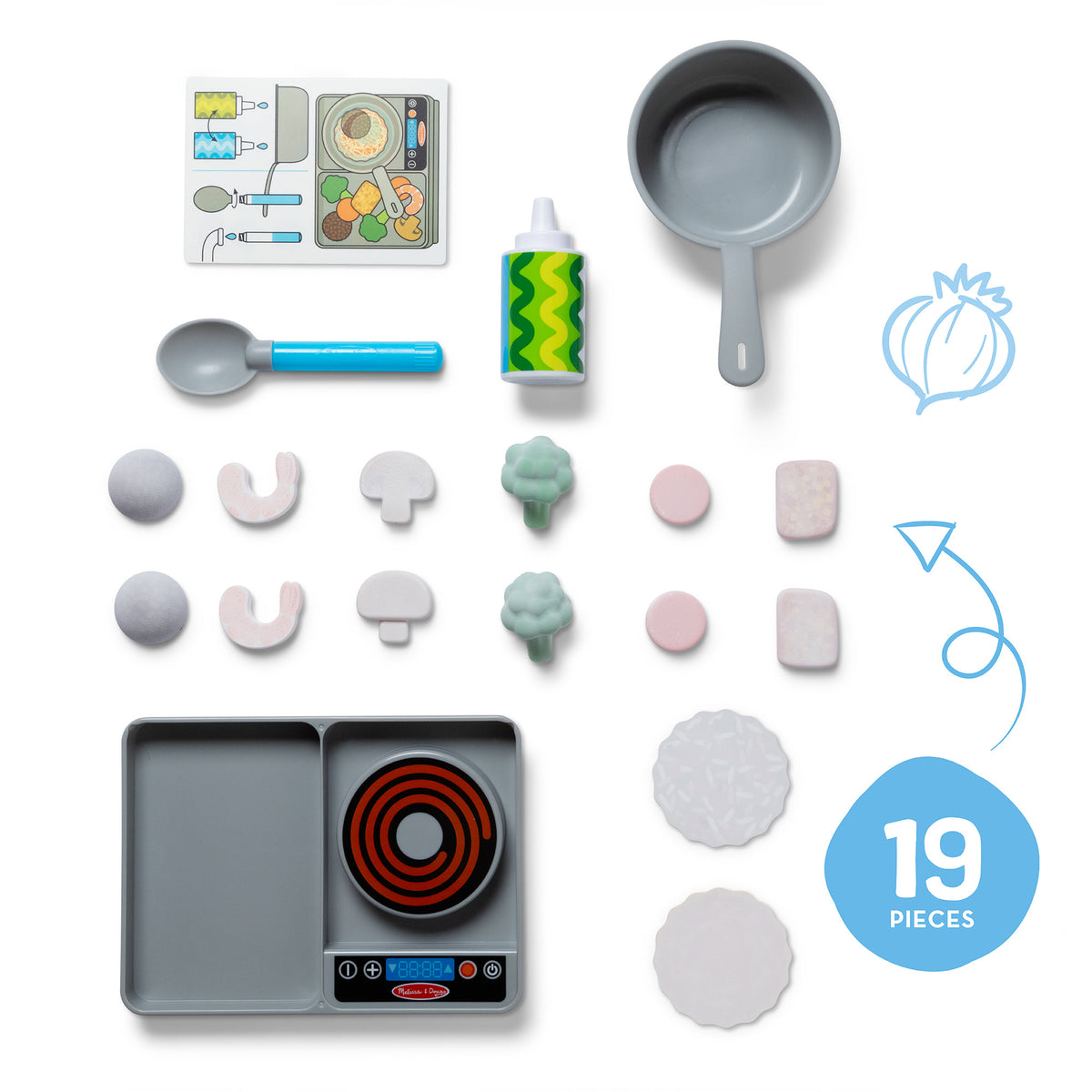 SPINMASTER Melissa & Doug - Coffret Cuisine Water Wow! - 19 accessoires - Développe imagination et curiosité - Des 3 ans