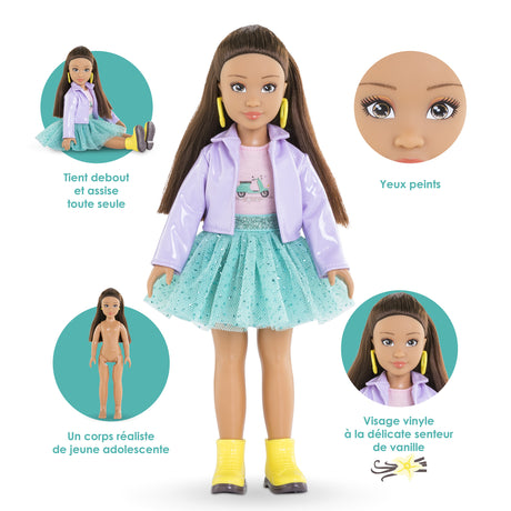 Poupée Mannequin - COROLLE - Luna Fashion Week Paris - 28 cm - 4 accessoires - Senteur vanille - Des 4 ans