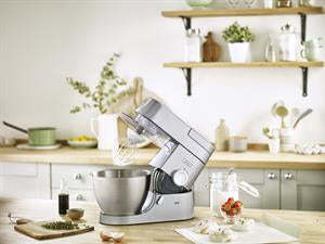 Robot pâtissier Chef - KENWOOD - KVC3100S - Bol Inox 4,6 L - Pétrin, fouet et batteur inclus - 1000 W - Argent