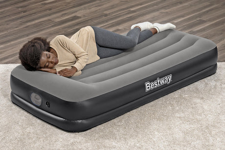 Matelas gonflable - BESTWAY - 671BT - Tritech Twin - 1 personne, pompe USB intégrée, 1,91 m x 97 cm x 36 cm