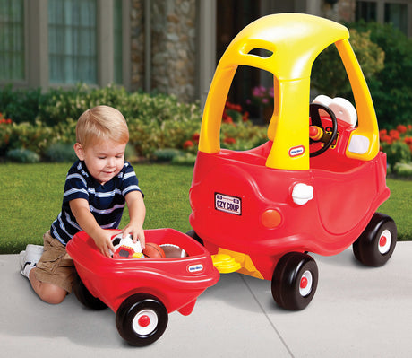 Cozy Coupe - Little Tikes - Remorque Rouge - S'adapte a la voiture Cozy Coupe - Des 18 mois