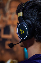 Casque Gamer sans fil Bluetooth Steelplay Metaltech Radiance (Noir/Or)