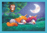 CLEMENTONI - Puzzle 4 en 1 - A Day with Unicorns