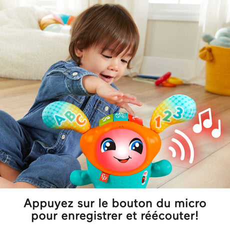 Fisher-Price-Mon Petit DJ, jouet d'éveil musical, version française HJP88