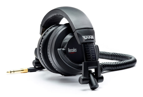 HERCULES HDP DJ45 - Casque DJ a haute performance - Pliable - Ecouteurs pivotants - Câble de 2m - Impédance 60 ohms - Noir