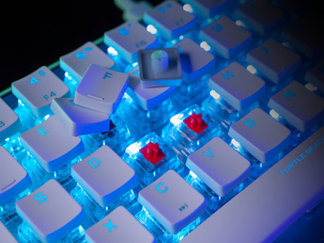 Clavier gaming optique et mécanique filaire Turtle Beach - Vulcan II Mini - Blanc
