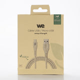 C ble micro USB/USB A bisourcé avec 30% de matières recyclées - 1m - Packaging é