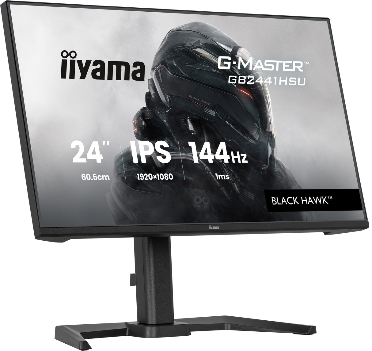 Ecran PC Gamer - IIYAMA - 24'' - FHD - 144Hz - Dalle IPS - 1ms - Réglable en hauteur - G-Master