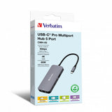 Station d'accueil portable USB-C 3.2 Verbatim Hub Pro Multiports 5 (Gris)