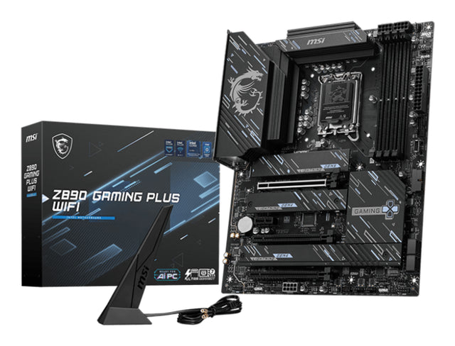Carte mere - MSI - Z890 GAMING PLUS WIFI - Wi-Fi 7, 5G LAN, Thunderbolt 4, PCIe 5.0, Intel Core Ultra