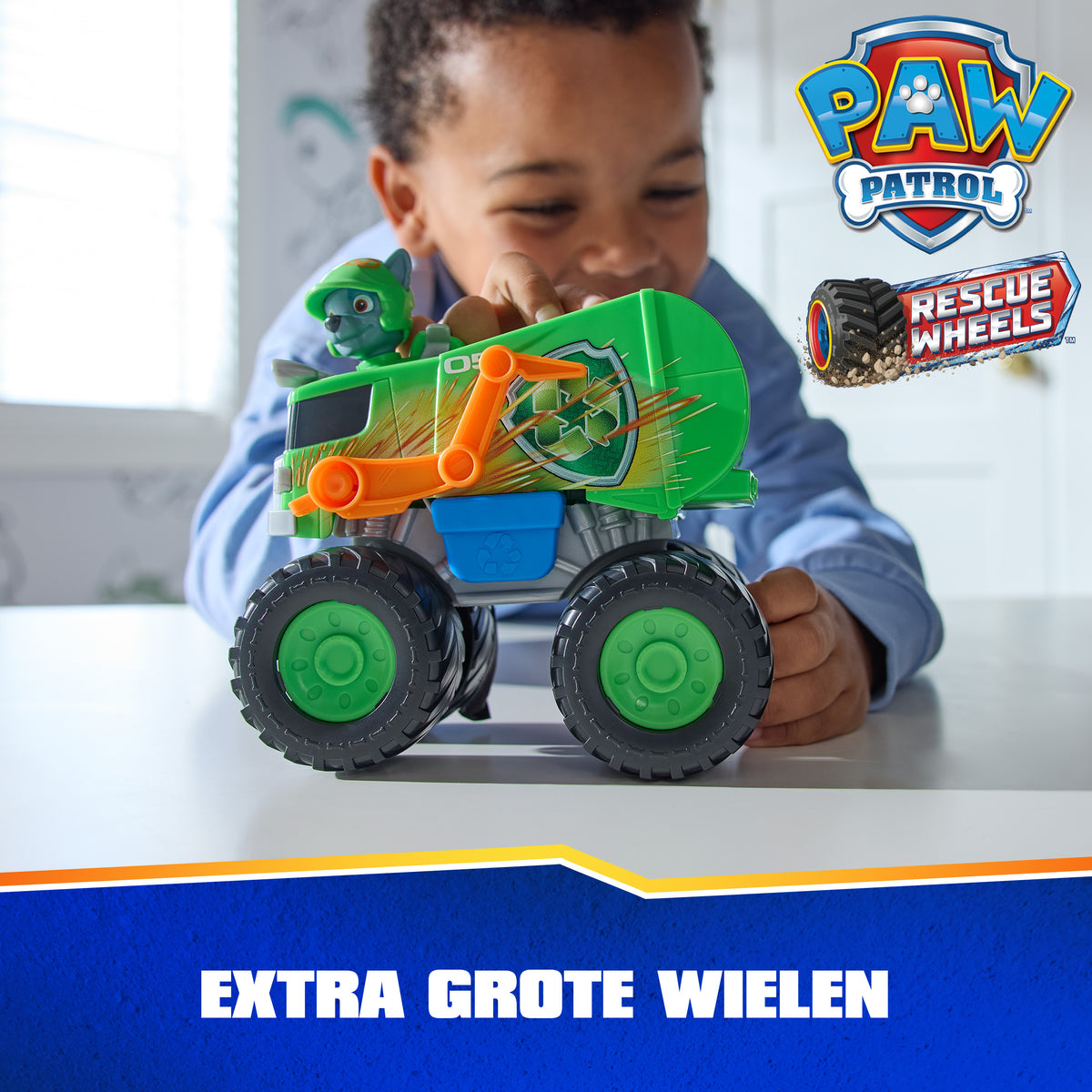 SPIN MASTER VÉHICULE + FIGURINE RESCUE WHEELS ROCKY La Pat' Patrouille