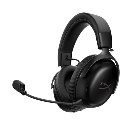 Casque Gamer Sans Fil HyperX Cloud III S Wireless noir pour PC Mac PS5 Mobile Switch.avec adaptateur USB-C vers USB-A, câble USB