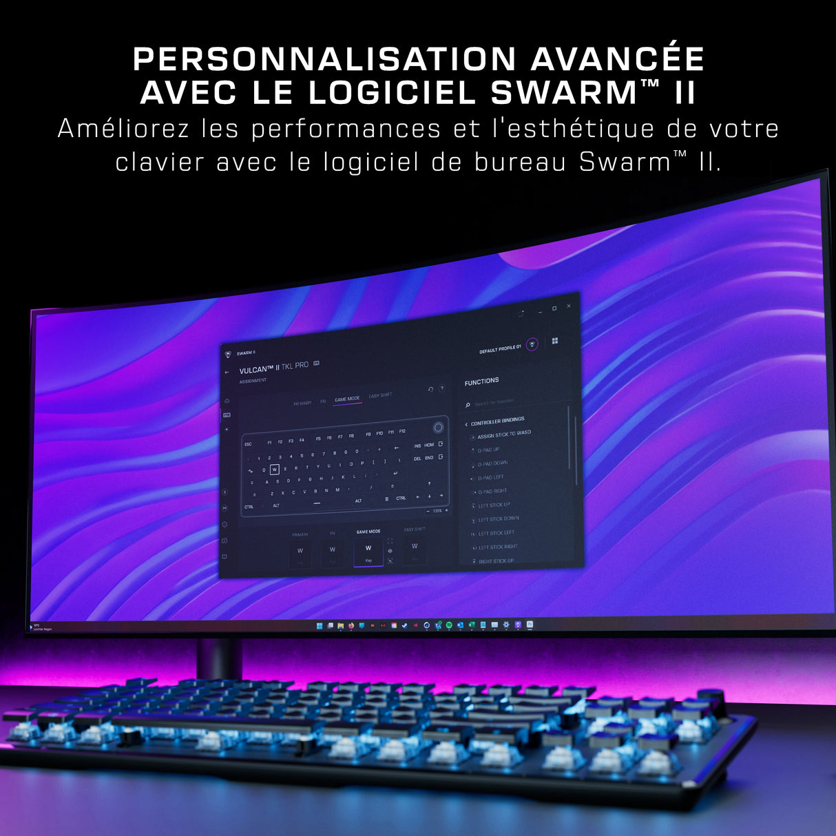 Clavier gaming RGB mécanique magnétique - TURTLE BEACH - Vulcan II TKL Pro - Noir