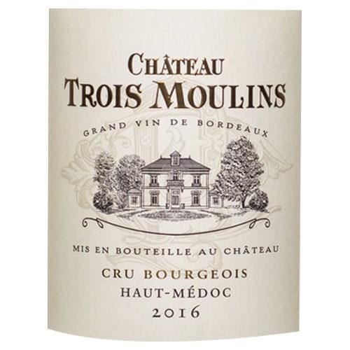 Ch‚teau Trois Moulins 2016 Haut-MÈdoc Cru Bourgeois - Vin rouge de Bordeaux