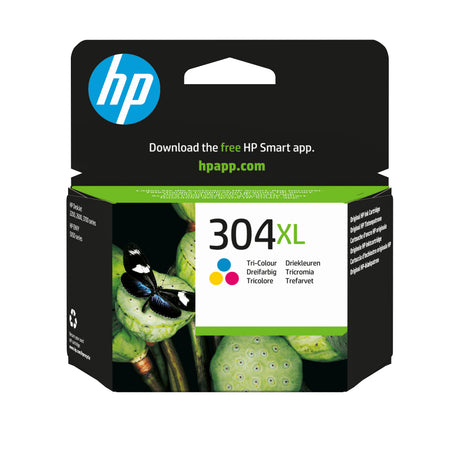 HP 304XL Cartouche d'encre trois couleurs authentique (N9K07AE) pour HP DeskJet 2620/2630/3720/3730