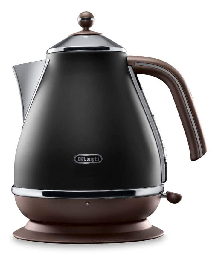 Bouilloire - DELONGHI - KBOV2001.BK - 2000 W - 1,7 L - Noir mat / Chocolat