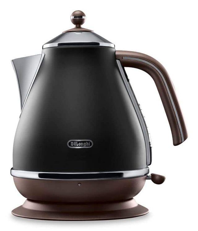 Bouilloire - DELONGHI - KBOV2001.BK - 2000 W - 1,7 L - Noir mat / Chocolat