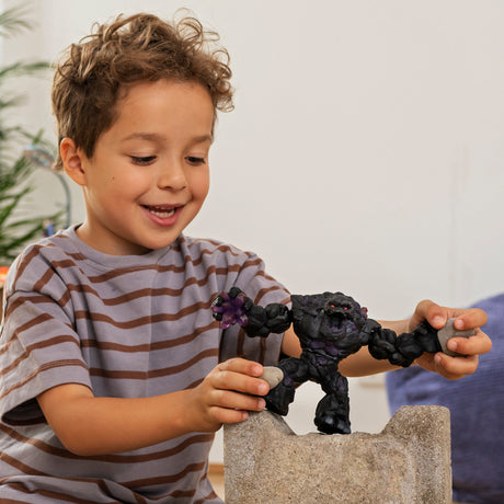 Figurine Monstre des Ténebres, Pierre, Schleich 70158 ELDRADOR CREATURES, Créature mythique avec bras et torse mobiles, Des 7 ans
