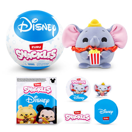 Capsule surprise - Peluche - ZURU - Snackles Disney - Modele aléatoire -13 cm - Des 3 ans