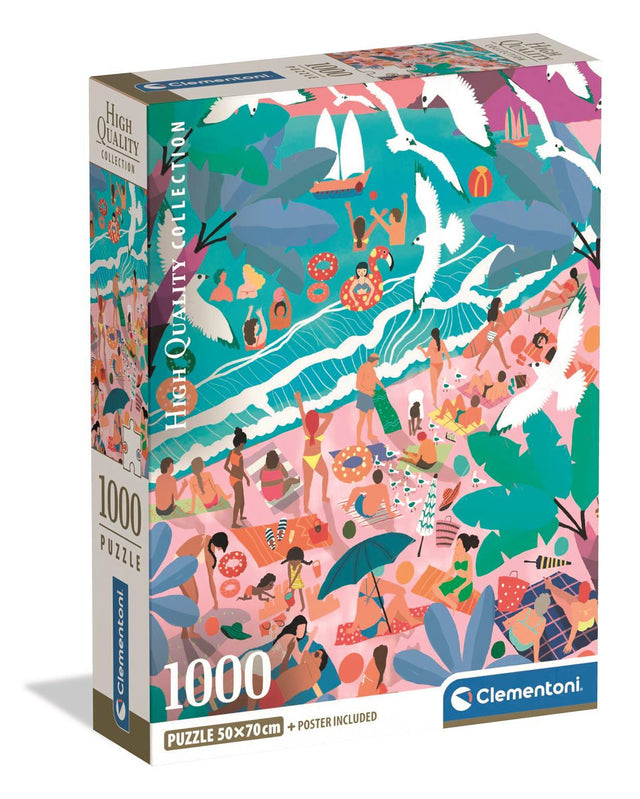 CLEMENTONI - Compact 1000 pieces - Sunday at the Beach