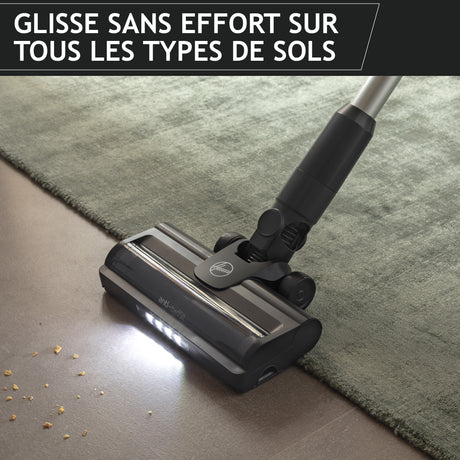 Hoover HF1 Plus Flex - Aspirateur Balai sans Fil avec Tube Flexible HF1P10HX - Léger & Puissant - Turbo Mode - Brosse Anti-Twist LED