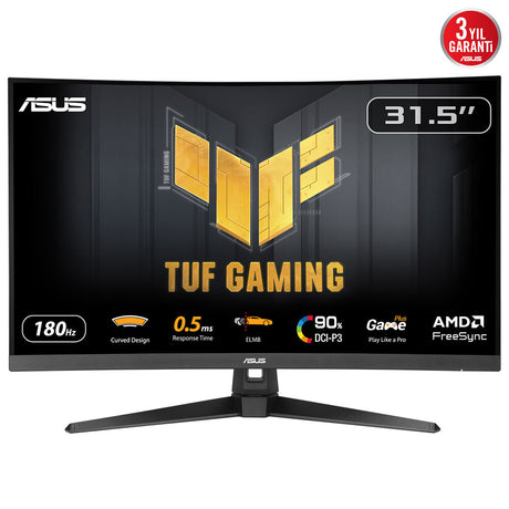 Ecran PC Gamer incurvé - ASUS TUF Gaming - 31,5 - QHD - 180Hz - Dalle VA - 1ms - VG32WQ3B