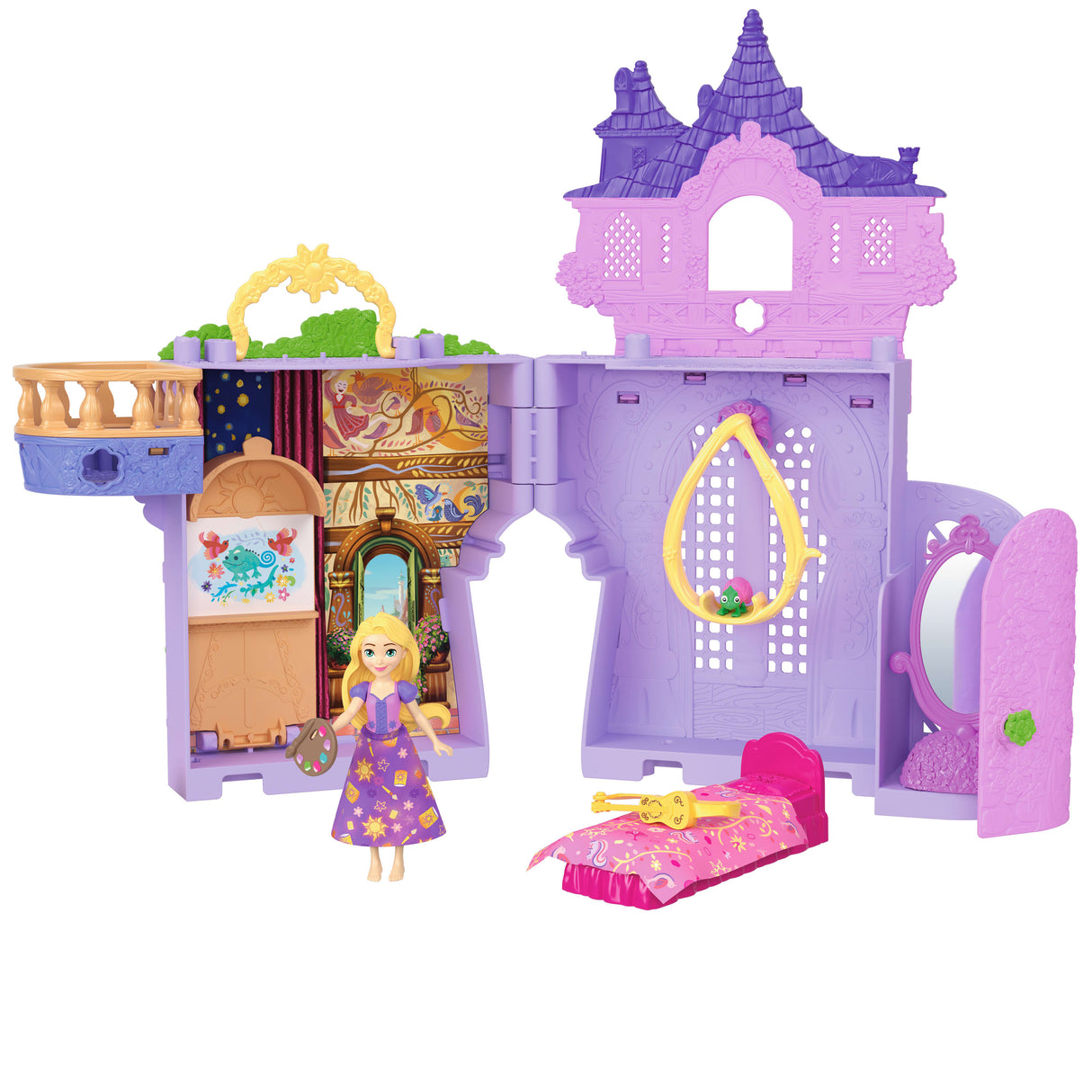 Disney - La Tour de Raiponce - Histoires a Empiler - Coffret avec poupée - Disney Princess - JDP61