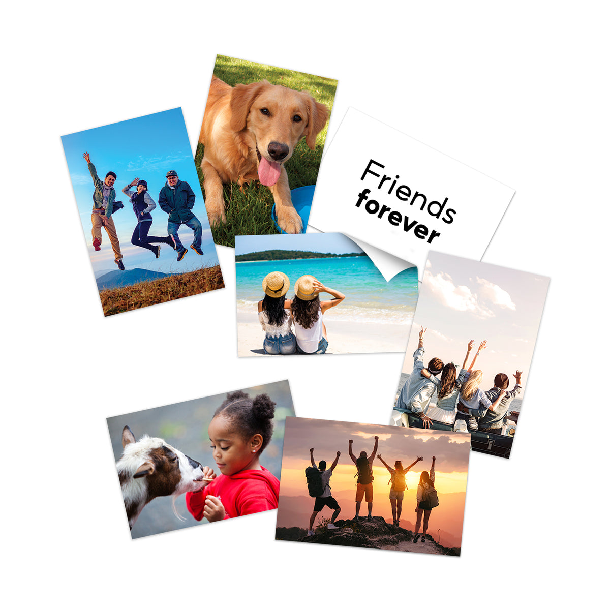 Papier photo mat HP - 180 g/m2 - 10 x 15 cm - 25 feuilles (7HF70A)
