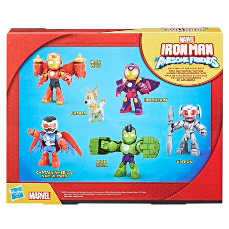 Pack 6 figurines Iron Man Avengers en armure, Marvel Iron Man and his Awesome Friends, des 3 ans