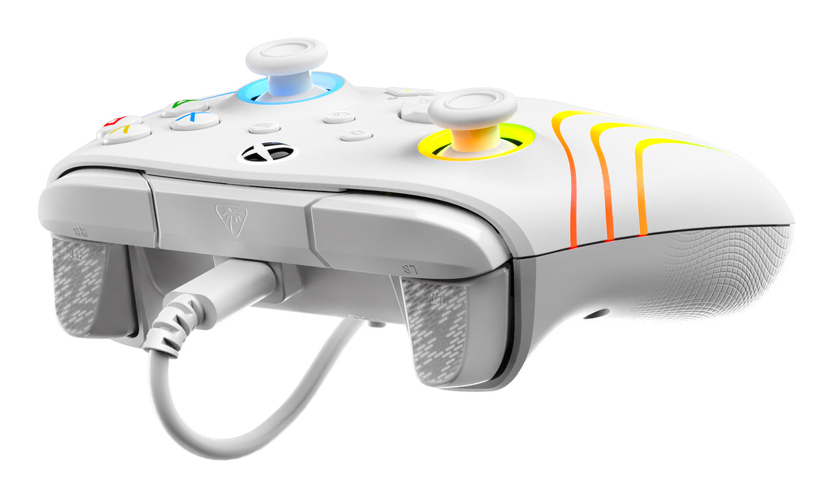 Manette de jeu - Xbox Series X|S, Xbox One et PC - Afterglow Wave - RGB - Filaire - Blanc- TURTLE BEACH