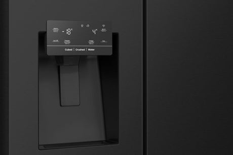 Réfrigérateur Américain - HISENSE - RS818N4TFC - 632 L - Classe C - 91 x 73 x 179 cm - Inox noir