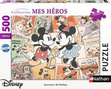 Puzzle 500 pieces Souvenirs de Mickey, Disney, Adultes et enfants, des 12 ans, 12000969, Nathan
