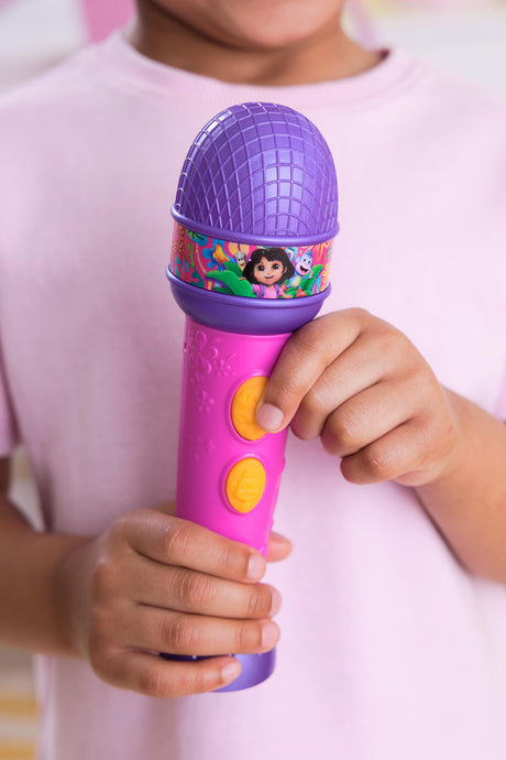 Dora - Micro a fonctions - 18cm - 4 chansons et 9 sons - des 3 ans - Dora l'exploratrice