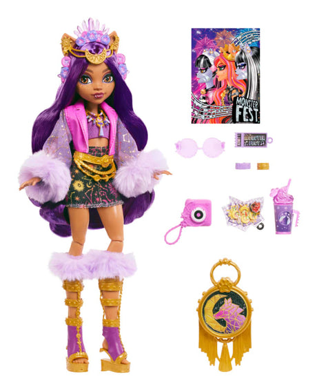 Monster High-Poupée Clawdeen Wolf avec tenue pour le Monster Fest HXH80