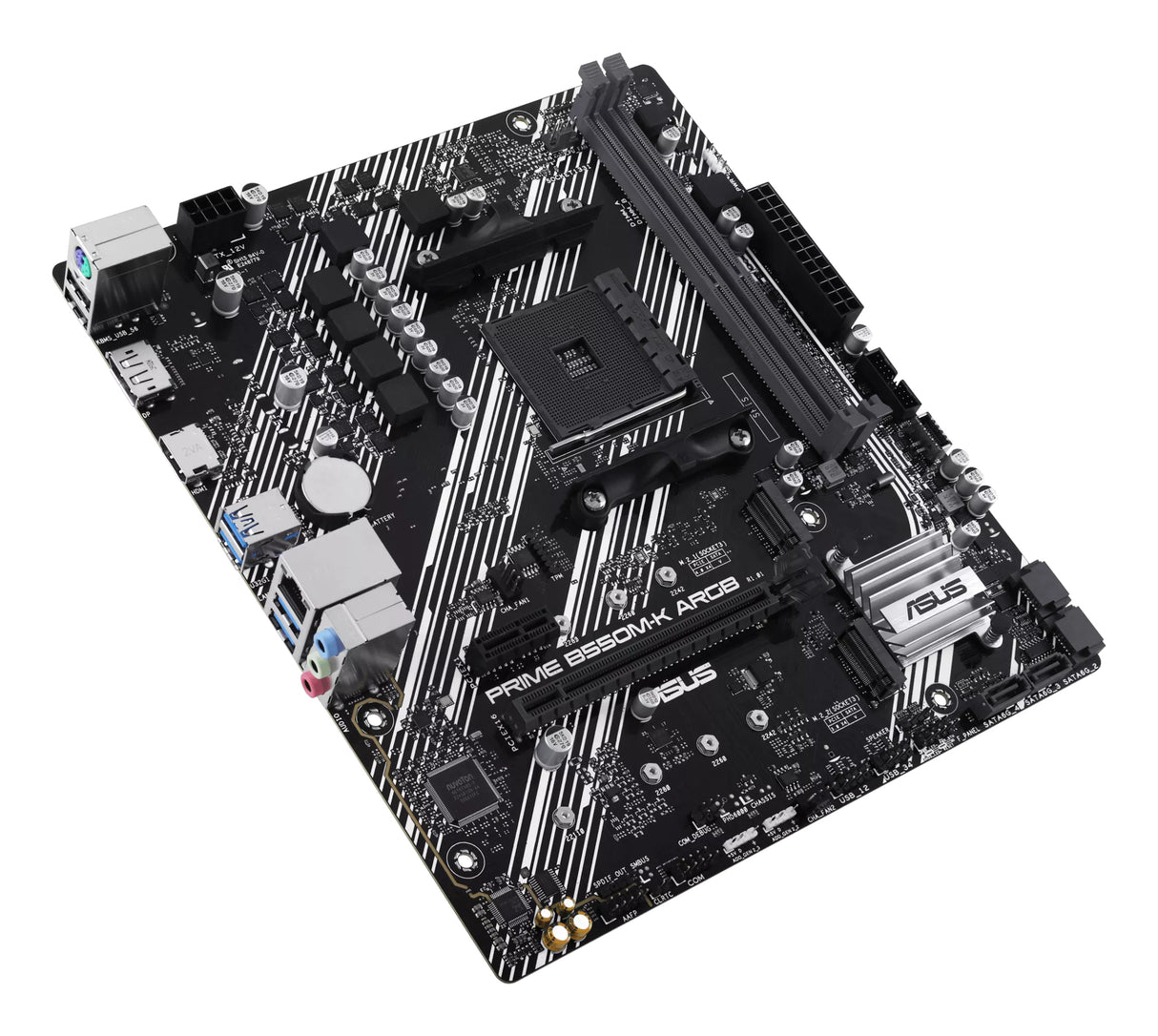 Carte mčre - ASUS - PRIME B550M-K ARGB - AMD B550 - Emplacement AM4 micro ATX