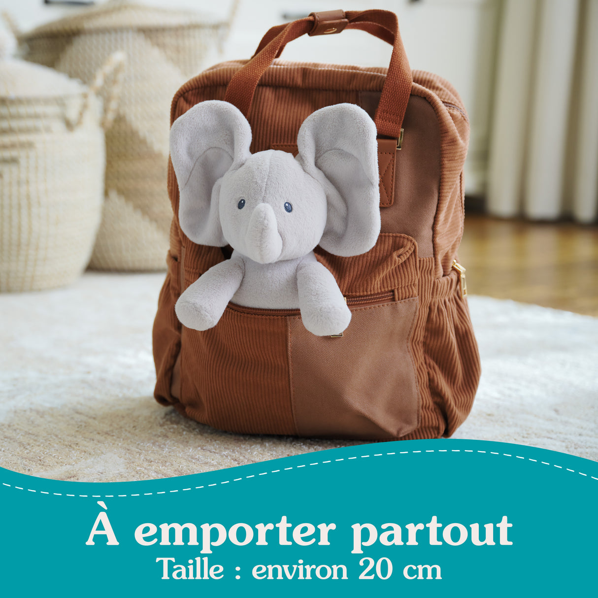 SPIN MASTER CACHE-CACHE FLAPPY L'ELEPHANT Gund