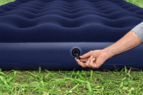 Matelas gonflable camping - BESTWAY - 67225 - 2 places - 1,91m x 1,37m x 22cm - Avec pompe a pied intégrée