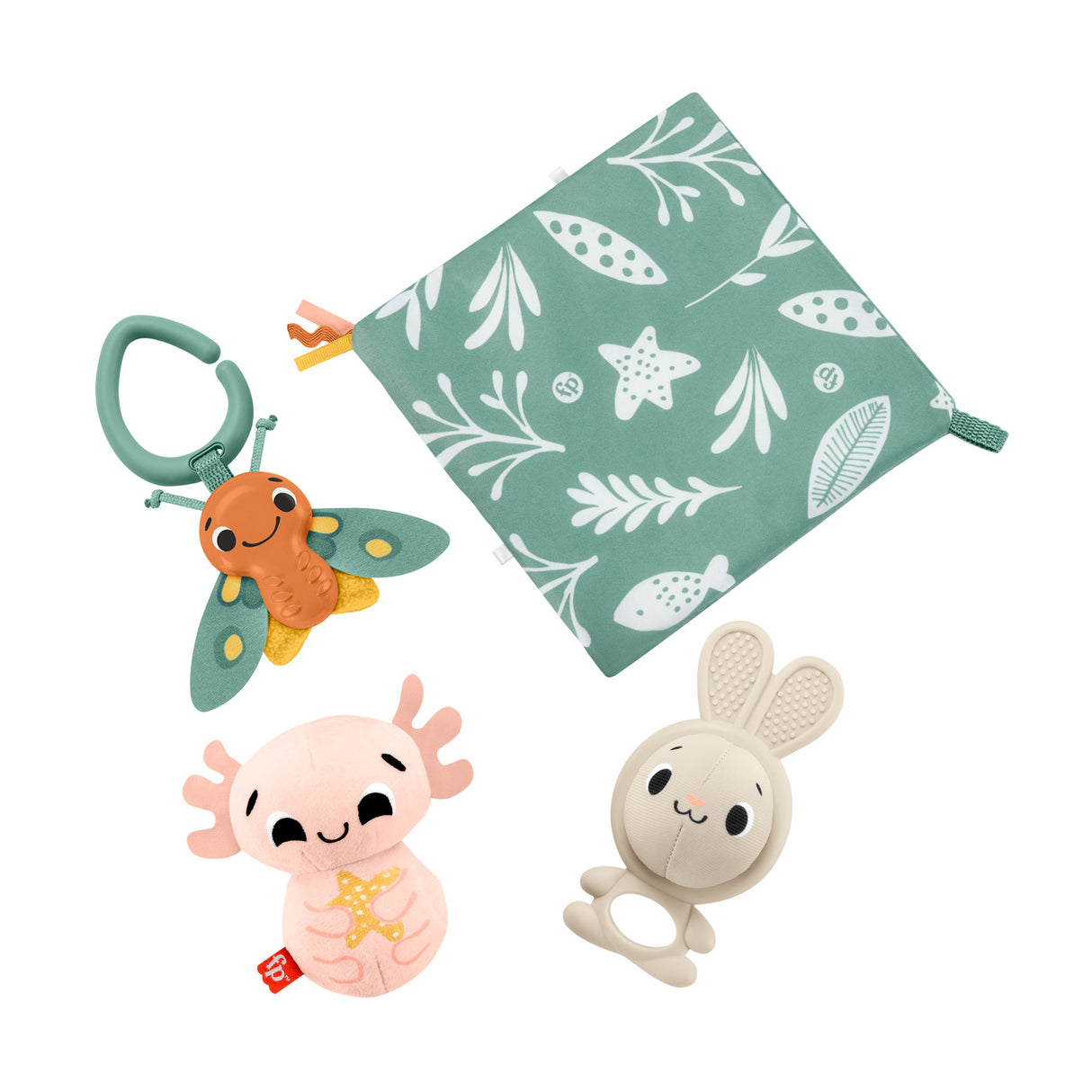 Fisher-Price-Les Sens en éveil - Coffret 4 jouets sensoriels pour bébé - Fisher-Price - HRB17