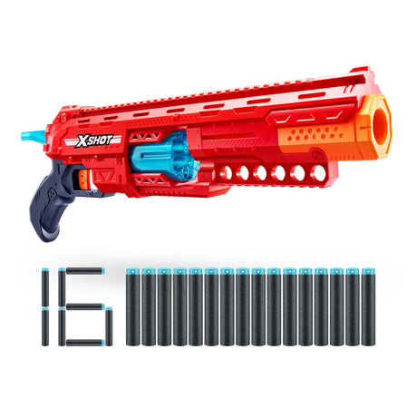 Lanceur de fléchettes - ZURU - X-SHOT Caliber - Barillet rotatif - Portée 27m - 16 fléchettes incluses