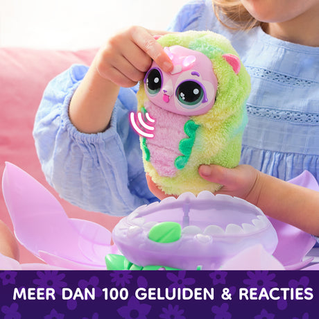 Bloomables Ma fleur magique, 100 Sons & Réactions, Kittyfly by Hatchimals, des 5 ans, Modele aléatoire