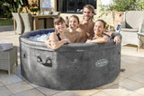 Spa semi rigide BESTWAY - Lay-Z-Spa Carrara - 140 airjets - 170 x 65 cm - 4 a 6 places - Rond (couverture, cartouche, 4 appuie-tete)