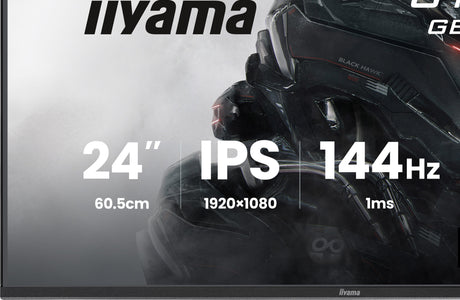 Ecran PC Gamer - IIYAMA - 24'' - FHD - 144Hz - Dalle IPS - 1ms - Réglable en hauteur - G-Master