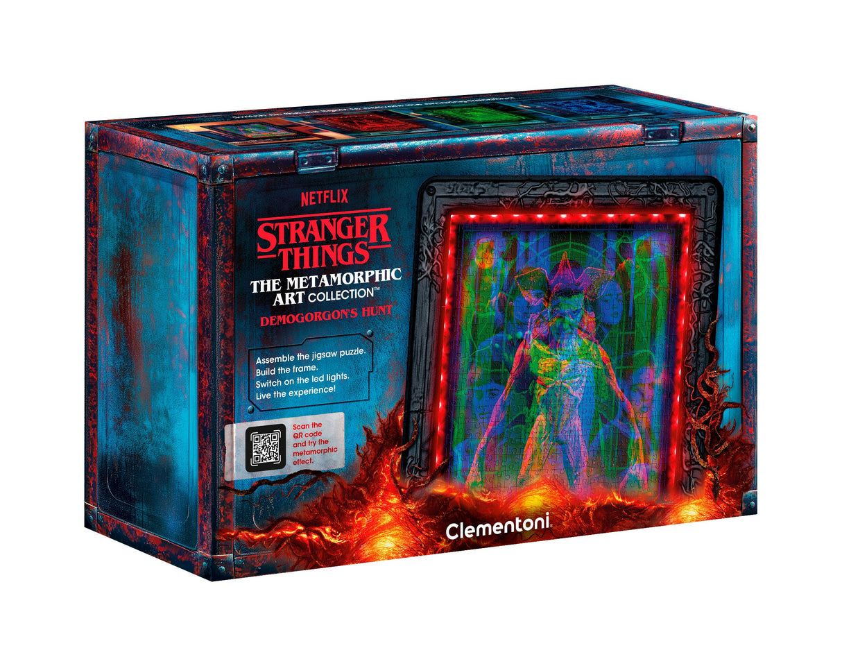 Puzzle Cadre Lumineux Vecna - CLEMENTONI - Stranger Things -14 Ans - 520 pieces - Effets Visuels LED - Univers Série Netflix
