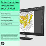 PC Tout-en-un HP 27-cr0074nf - Windows 11 - 27 FHD IPS - Ryzen 7 7730U - RAM 16Go - Stockage 512Go SSD - Clavier et souris sans fil