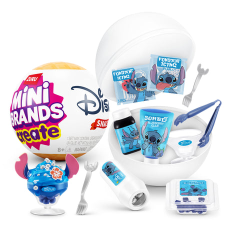Capsule surprise - Figurine - ZURU - Mini Brands Create Disney Snacks - Modele aléatoire - Des 8 ans