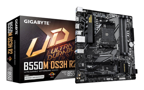 Carte Mère Gigabyte B550M DS3H R2 (AM4) Micro ATX