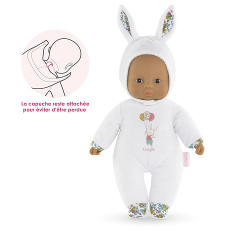 Poupon  - COROLLE - Pti'Coeur Lapin Blanc - 30 cm - Des 9 mois
