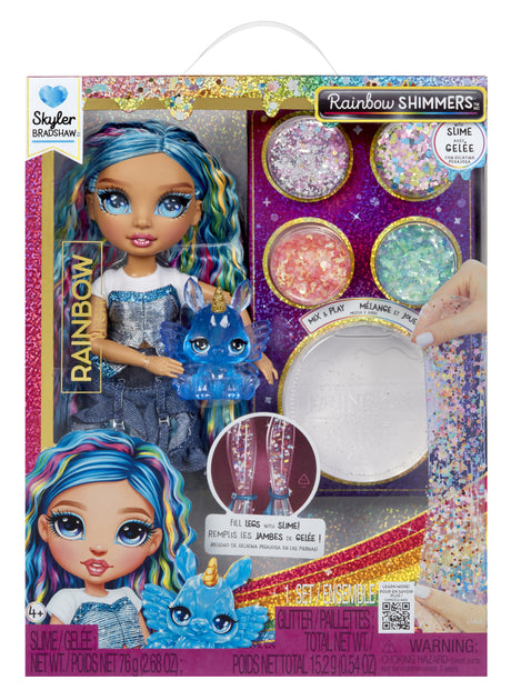 Rainbow High Rainbow Shimmers with Slime Fashion Doll - Skyler (blue)